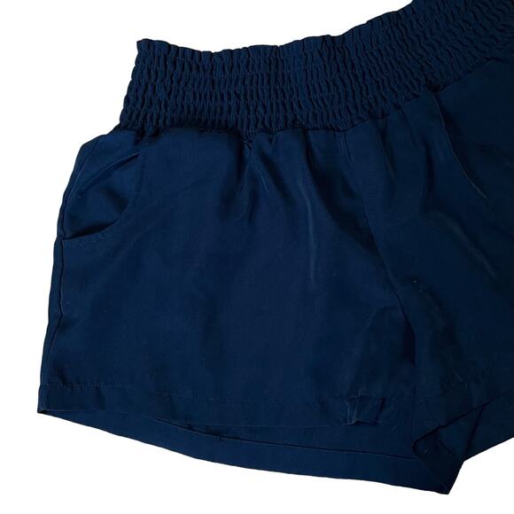 Threads 4 Thought Black Smocked Waist Pull on Shorts - Picture 2 of 4